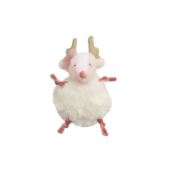 Pink Reindeer Pom Plush - Holly the Reindeer