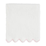 Pink Scallop Chenille Blanket