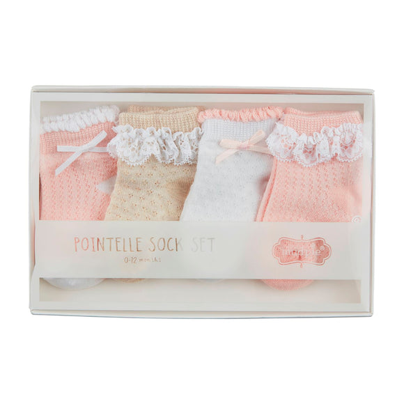 Pointelle Sock Set