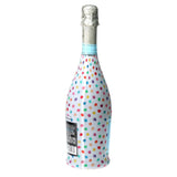 Colorful Dots Prosecco Bottle Wrap