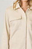 Ivory Suedette Shacket