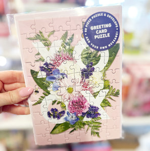 Flowers Greeting Card Puzzle