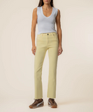 Pastel Yellow - Kelsey High Rise Ankle Flare