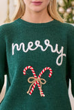 Dark Green Merry Sweater