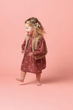 Embroidered Guaze Daisy Toddler Dress