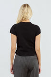 Black Young Ladies Knitted Sweater