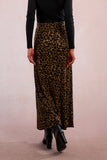 Soft Stretch Leopard Maxi Skirt