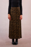 Soft Stretch Leopard Maxi Skirt