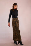 Soft Stretch Leopard Maxi Skirt