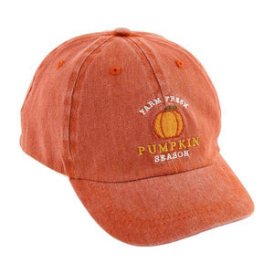 Orange Pumpkin Patch Baseball Hat