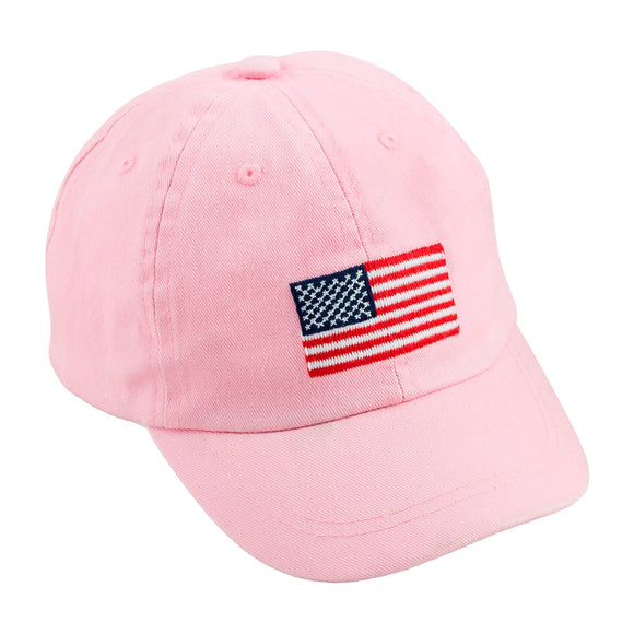 Pink Flag Embroidered Hat - Toddler