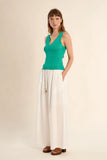 Mint Ribbed Knit Tank Top