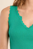 Mint Ribbed Knit Tank Top