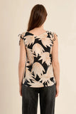 Black & Tan Palms Top