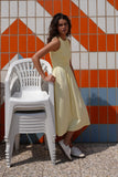 Butter Yellow Cotton Smocked Dress