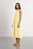 Butter Yellow Cotton Smocked Dress