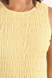 Butter Yellow Cotton Smocked Dress