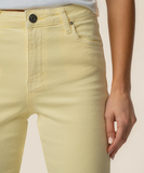 Pastel Yellow - Kelsey High Rise Ankle Flare