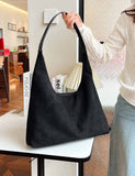 Coffee Suede Underarm Bag