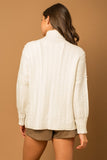 Ivory Side Slit Sweater