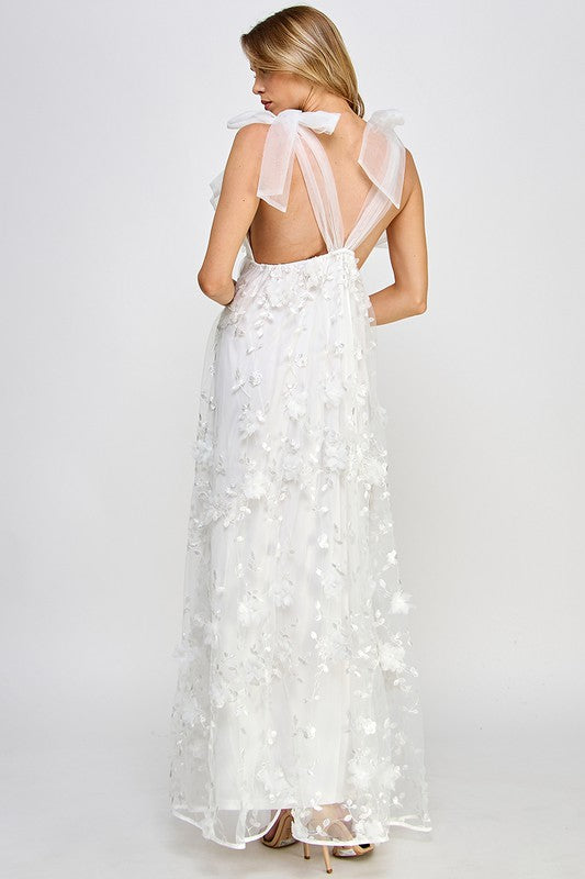 embellished maxi dress white White Embellished Maxi Dress – Fashion Cupcake
