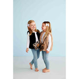 Toddler Taupe Fur Vest