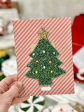 Tree Beaded Card Ornament