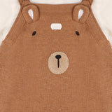 Bear Sweater Knit Baby Overall & Bodysuit Set