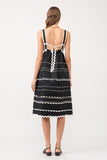 Black & White Rick Rack Maxi