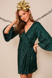 Emerald City Long Sleeve Sequin Dress