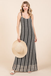 Crochet Beaded Strap Maxi