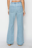 Chambray Drawstring Pants