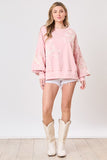 Pastel Pink Bow Sweatshirt