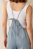 Spaghetti Strap Denim Jumpsuit