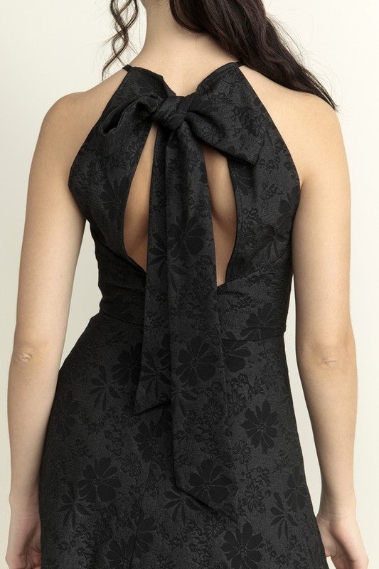 Black Floral Halter Style Mini Dress Fashion Cupcake Black Floral Halter Style Mini Dress Fashion Cupcake