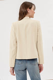 Ivory Notched Blazer