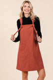 Rust Corduroy Dress