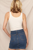 Ribbed Padded Tank Top