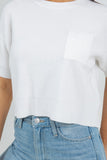 Off White Pocket Front Short Sleeve