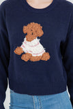 Navy Poodle Sweater