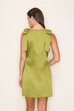 Pistachio Ribbon Shoulder Dress