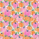 Pink & Orange Pumpkins Prosecco Bottle Wrap