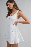 White Eyelet Starfish Dress