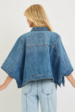 Dark Wash Cape Jacket