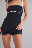 Black & White Contrast Romper