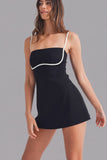 Black & White Contrast Romper