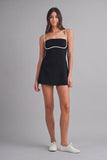 Black & White Contrast Romper