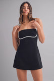 Black & White Contrast Romper