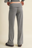 Striped Relaxed Foldover Pants