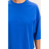 Cobalt Blue Drop Shoulder Tee
